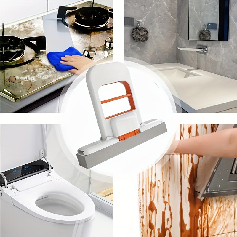 Mini Portable Absorbent Mop – With Self-Wringing System and 4 Refills.
