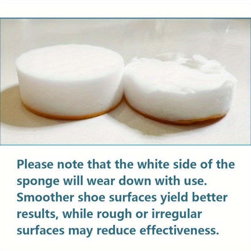 Pack of 8 magic sponges for instant cleaning of shoes and white soles