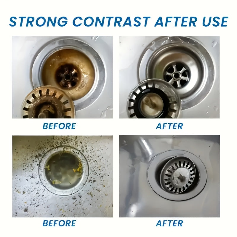 Effervescent tablets for unclogging drains. No tools required, instant action. Effectively dissolves various pipe blockages. Suitable for grease drains, bathrooms, and floors. Home solution