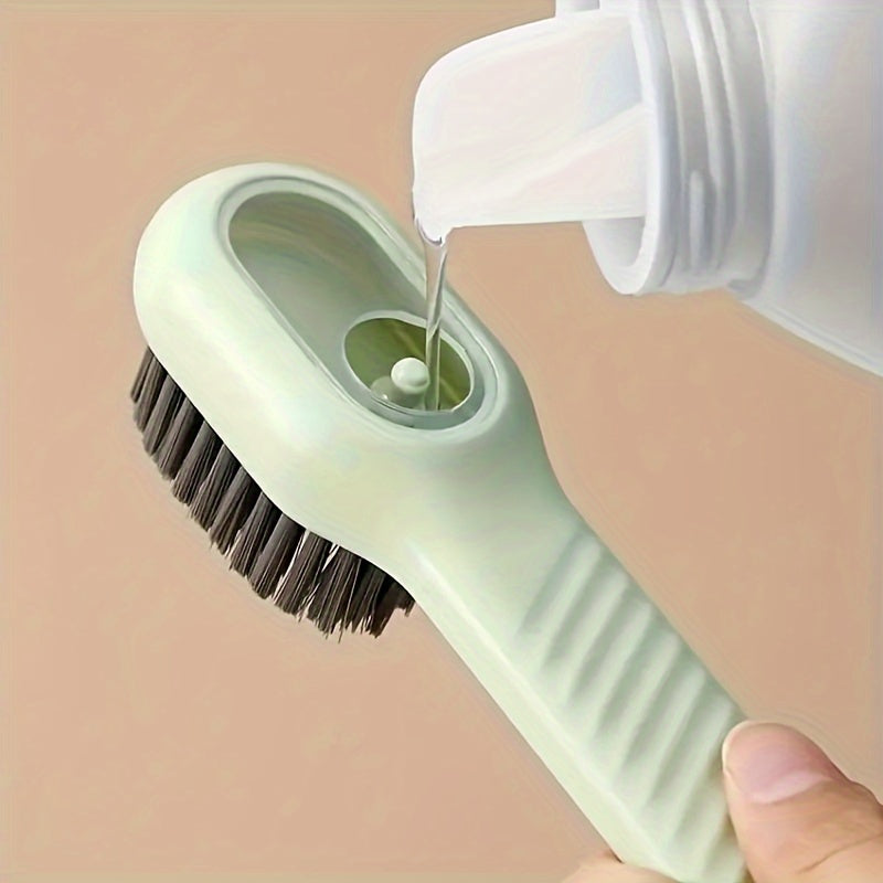 Shoe and Clothes Brush with Soap Reservoir – Multipurpose and Ergonomic.