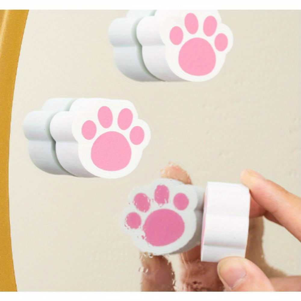 Pack of 2 cleaning sponges for bathroom and glass, remove limescale and water stains