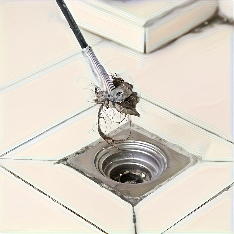 Ultra-Flexible Claw Extractor Drain Cleaner: Unclogs Pipes and Drains. 