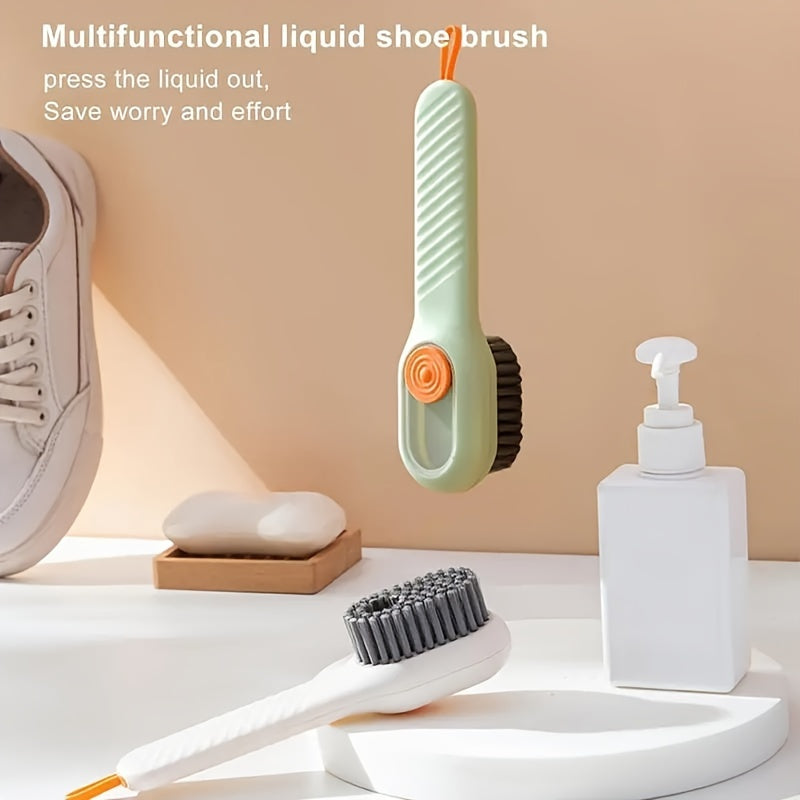 Shoe and Clothes Brush with Soap Reservoir – Multipurpose and Ergonomic.