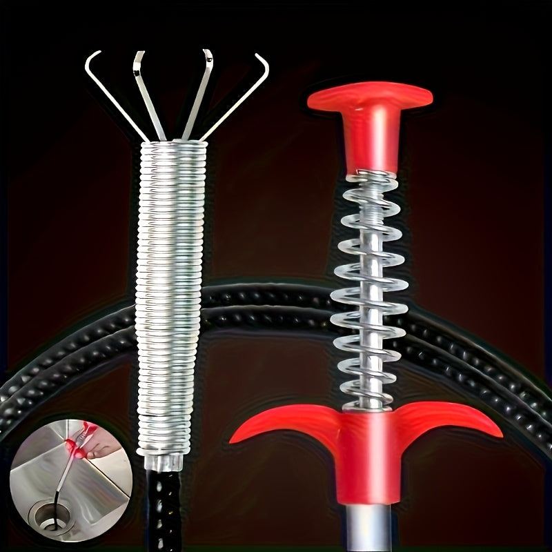 Ultra-Flexible Claw Extractor Drain Cleaner: Unclogs Pipes and Drains. 