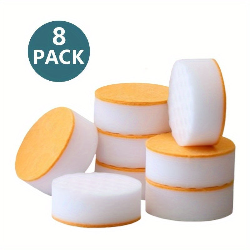 Pack of 8 magic sponges for instant cleaning of shoes and white soles