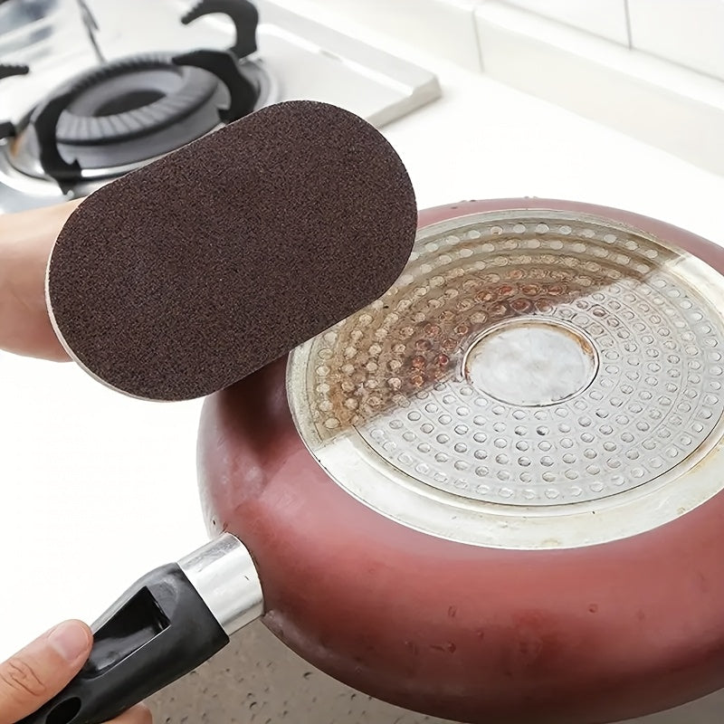 Pot, Pan, and Rust Cleaner. The Rust and Burnt-Off Eraser with Ergonomic Handle.