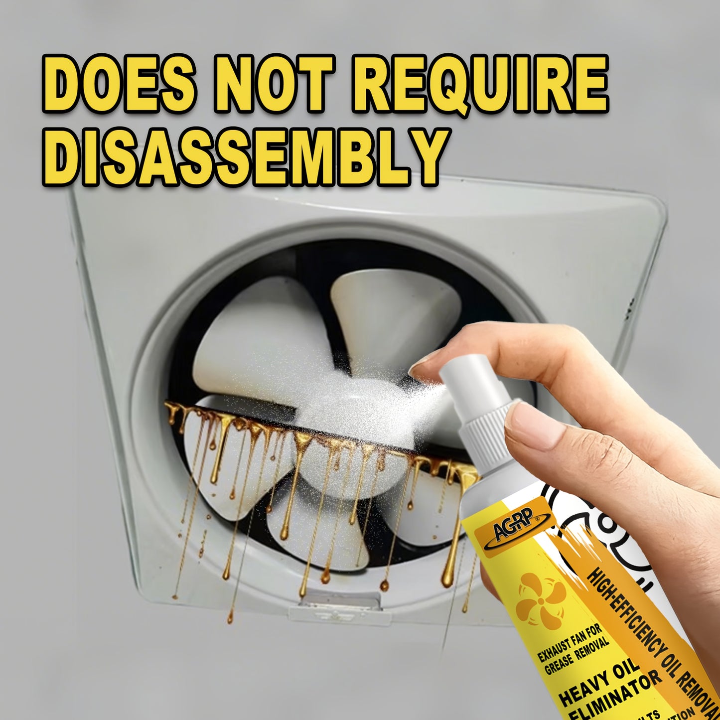 Powerful Kitchen Degreasing Spray – For Ovens, Hoods and Pans.