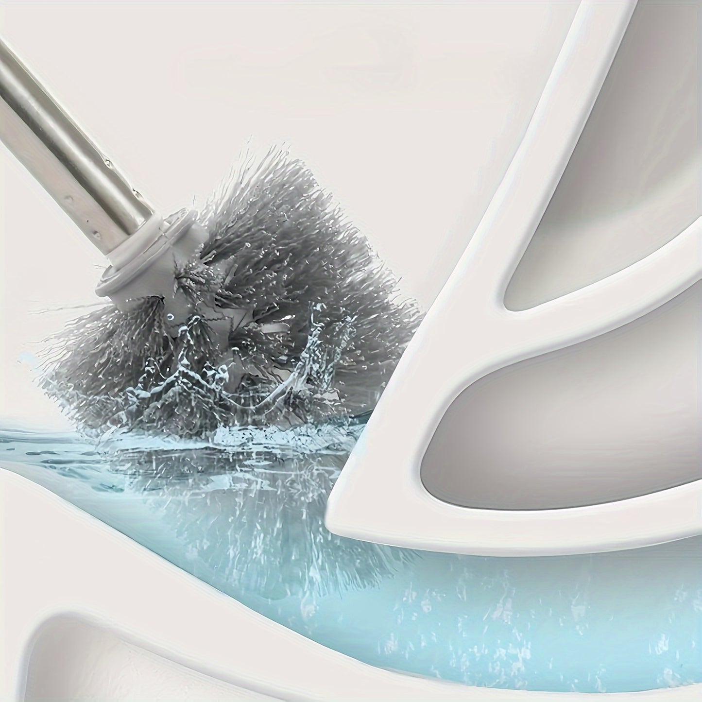 Flexible Silicone Toilet Brush – Wall Mount, No Drilling Required. Mounting bracket included.