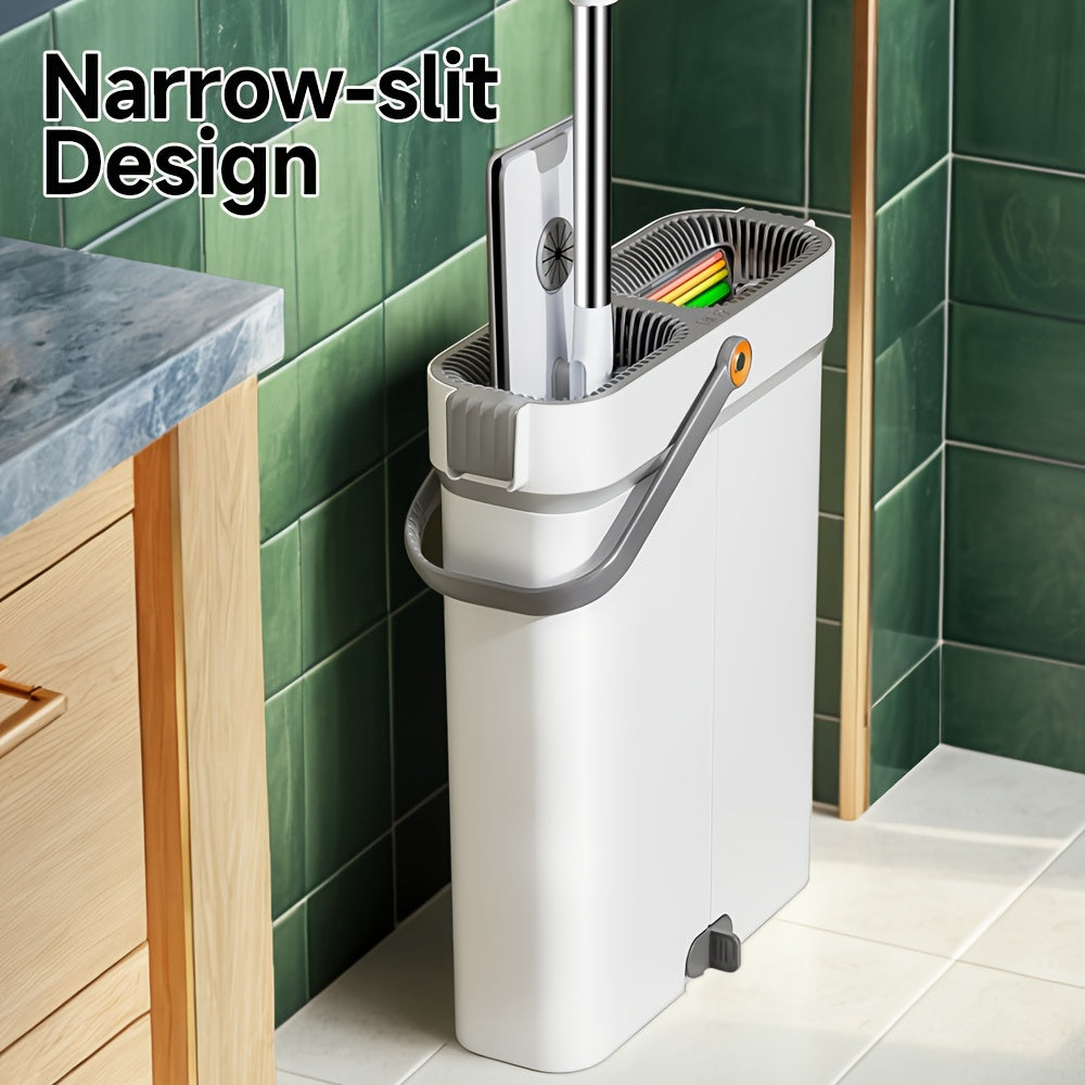 Set de Mopa Plana con Cubo de Autolavado y Secado – Microfibra Multisuperficies.