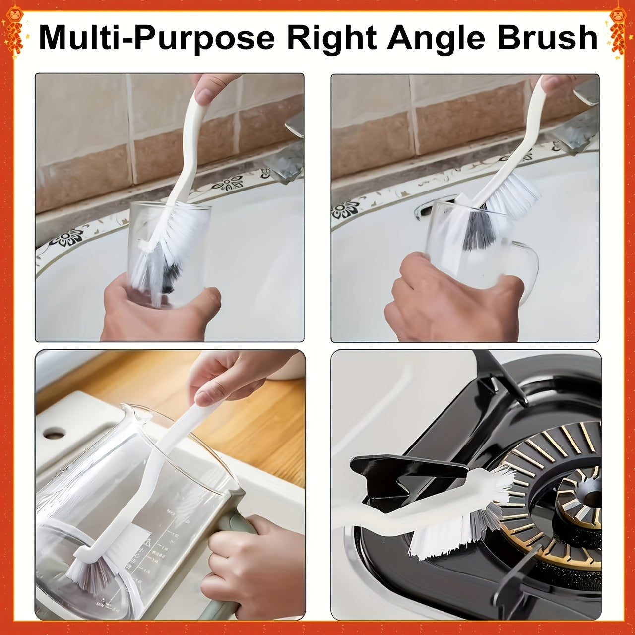 31-in-1 Complete Cleaning Set: Multipurpose Cleaning Brush and Tool Kit for Kitchen, Bathroom...