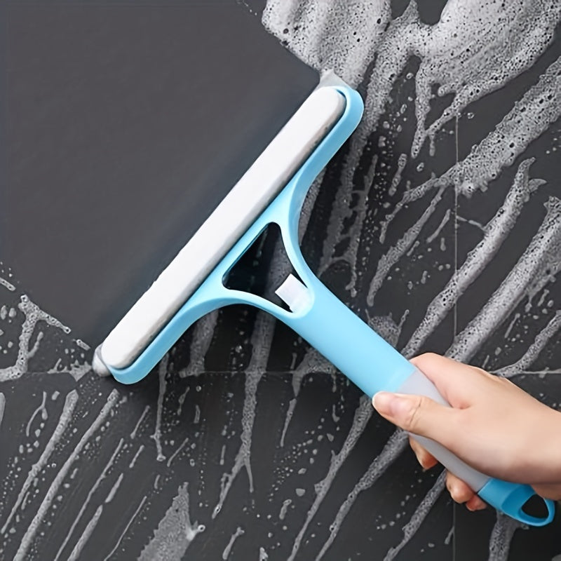 Pro 3-in-1 Window Cleaner: Scraper, Microfiber and Integrated Brush.