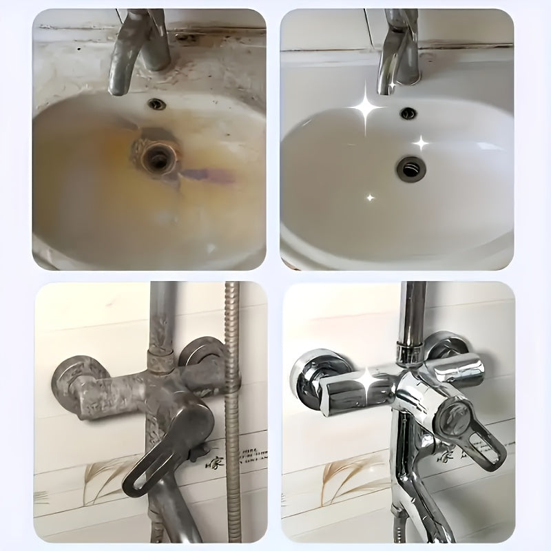 Limescale and Rust Cleaner for Faucets and Showers – With Sponge Applicator.