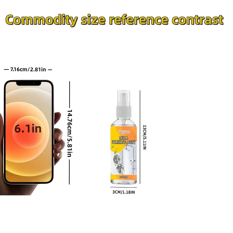 Limescale and Rust Cleaner for Faucets and Showers – With Sponge Applicator.