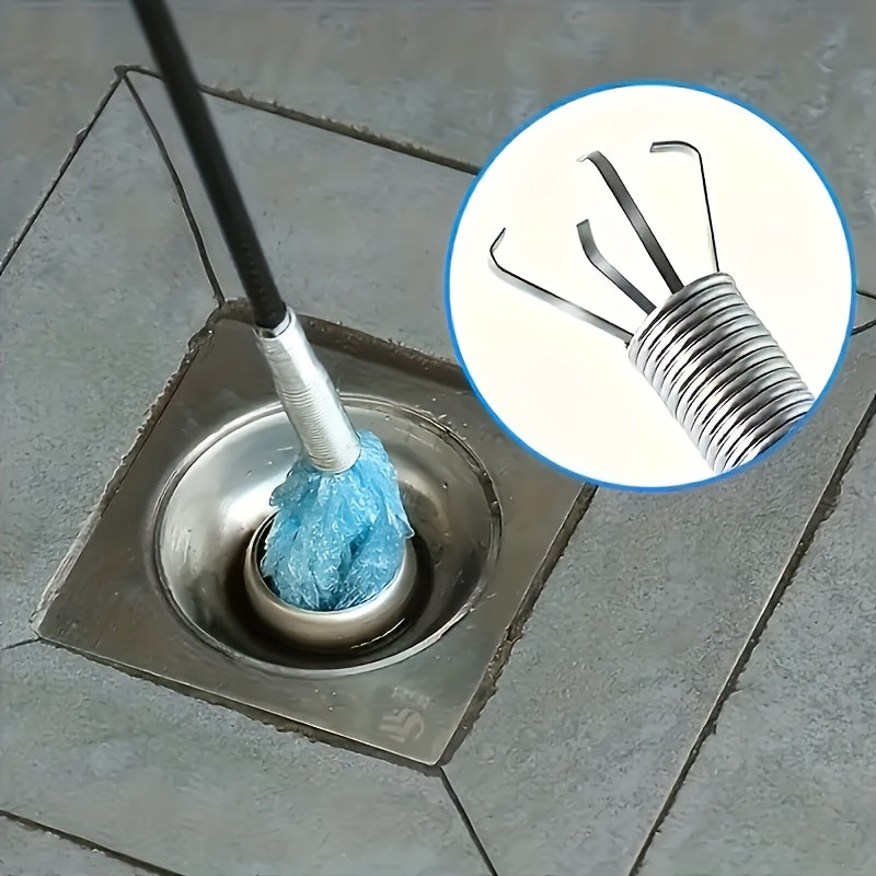 Ultra-Flexible Claw Extractor Drain Cleaner: Unclogs Pipes and Drains. 