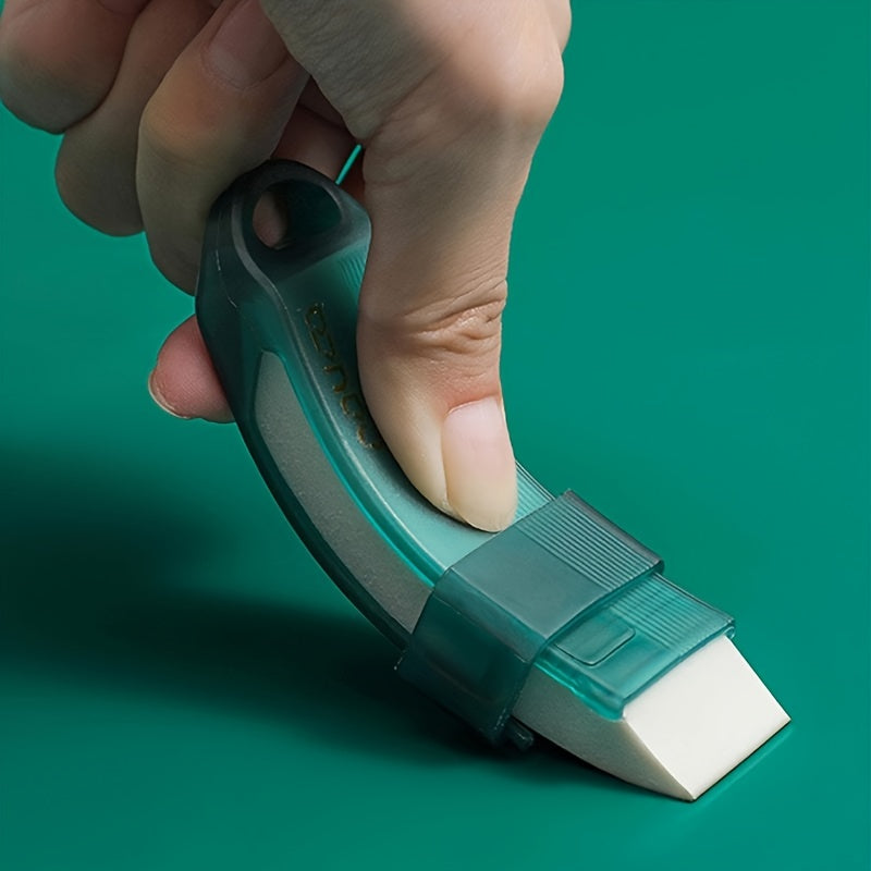 Multipurpose cleaning eraser for removing limescale, rust and stains from steel and glass