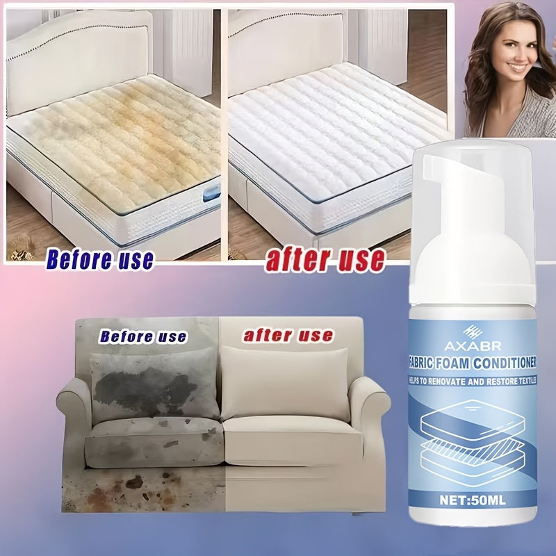 No-rinse foam fabric cleaner for sofas, mattresses, curtains and clothes