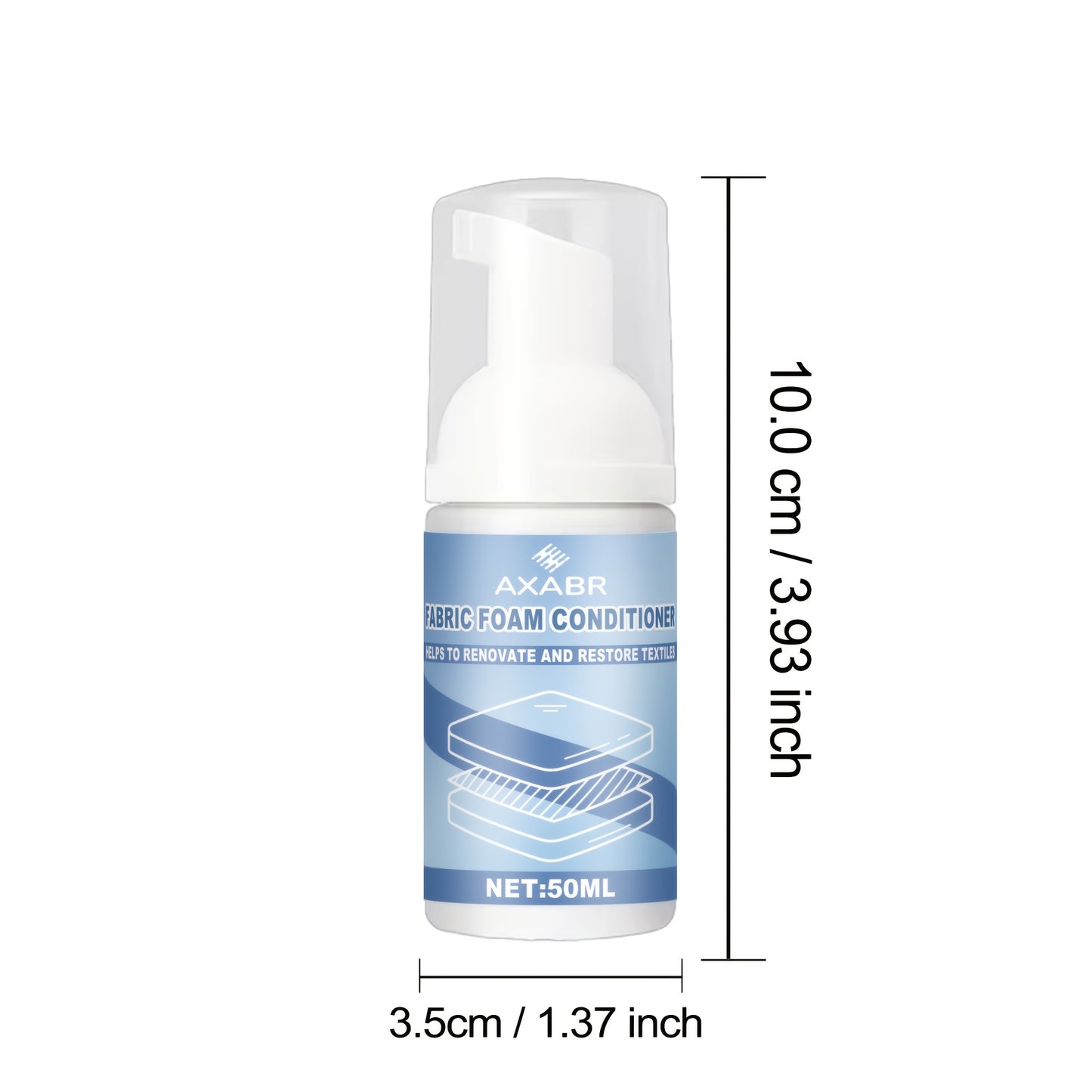 No-rinse foam fabric cleaner for sofas, mattresses, curtains and clothes