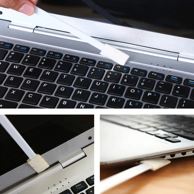 Pack of 30 disposable crevice and detail cleaning brushes with interchangeable heads