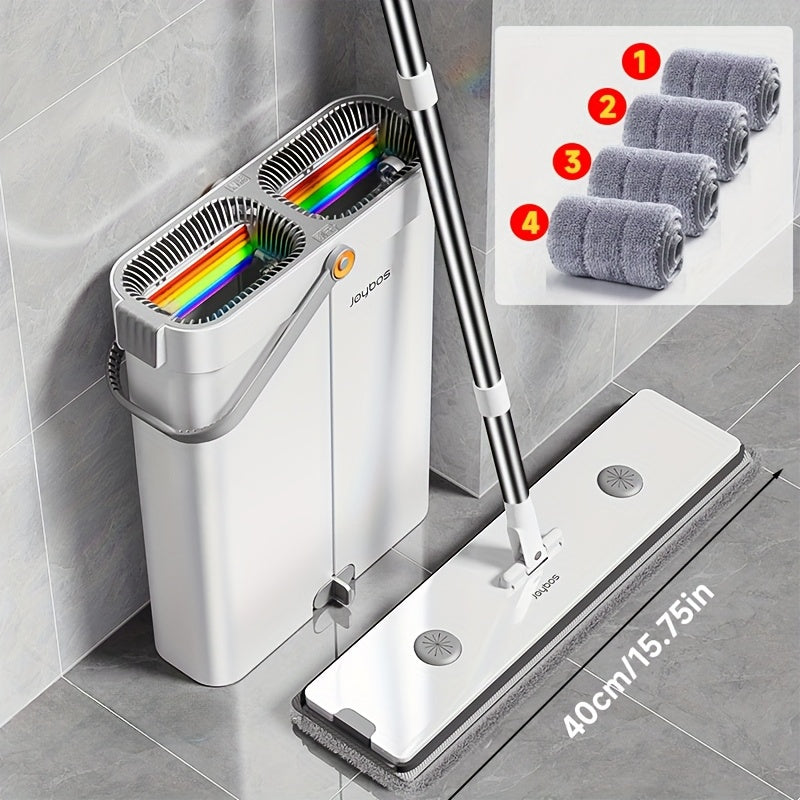 Set de Mopa Plana con Cubo de Autolavado y Secado – Microfibra Multisuperficies.
