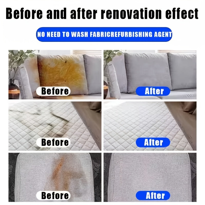 No-rinse foam fabric cleaner for sofas, mattresses, curtains and clothes