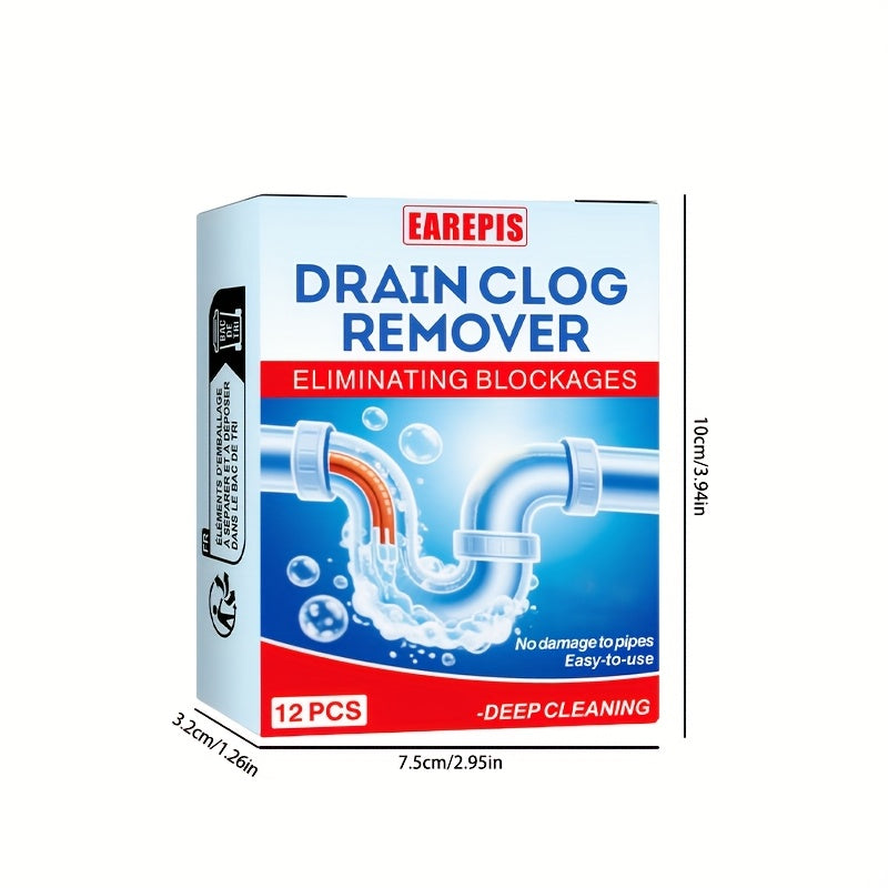Drain cleaning tablets and enzymatic unblocker eliminates odors. 12 units