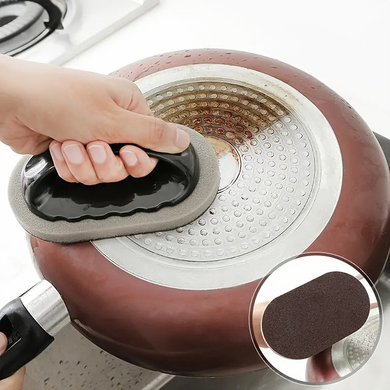 Pot, Pan, and Rust Cleaner. The Rust and Burnt-Off Eraser with Ergonomic Handle.