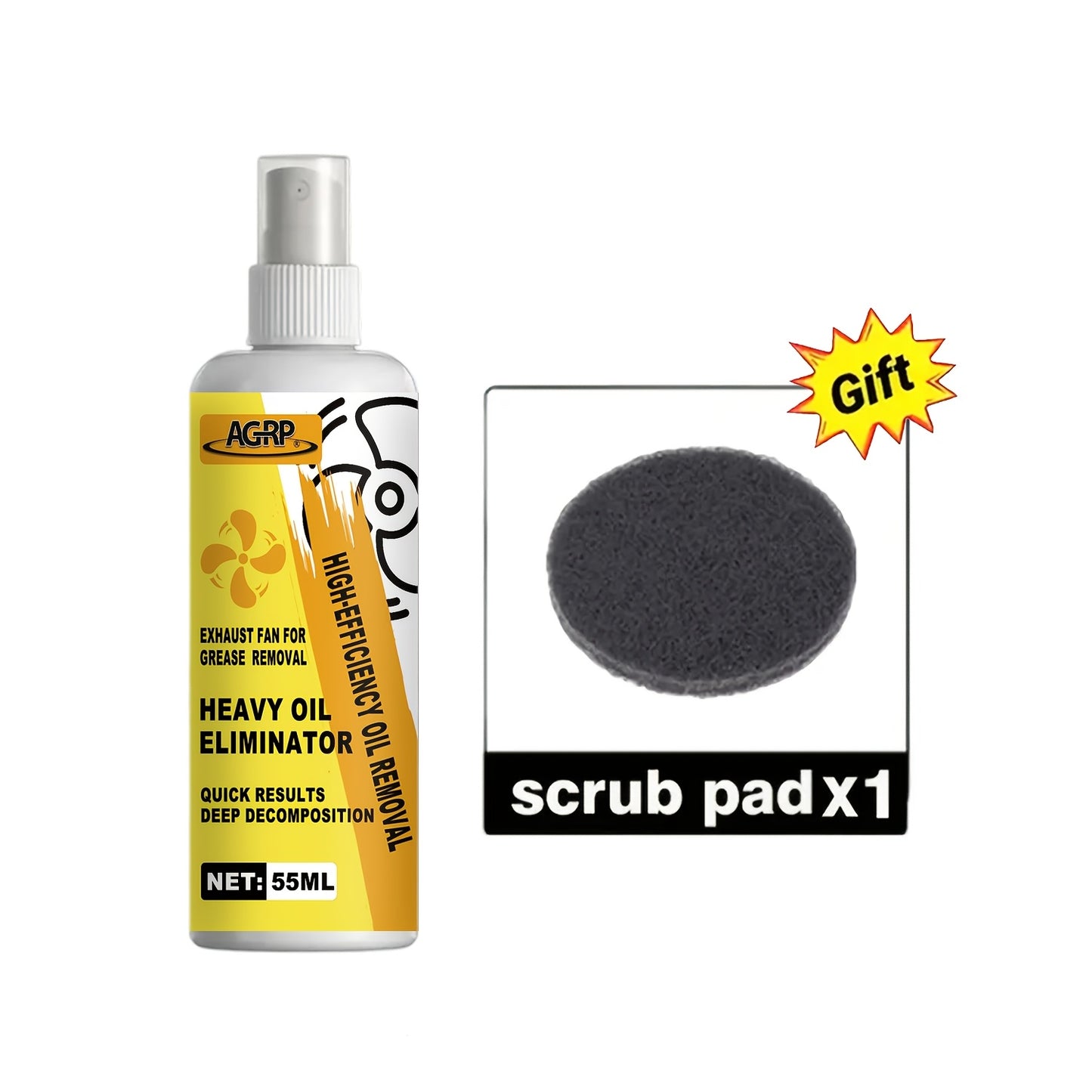 Powerful Kitchen Degreasing Spray – For Ovens, Hoods and Pans.