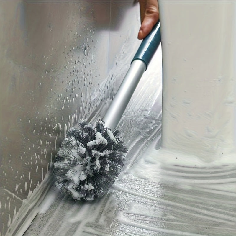 Flexible Silicone Toilet Brush – Wall Mount, No Drilling Required. Mounting bracket included.