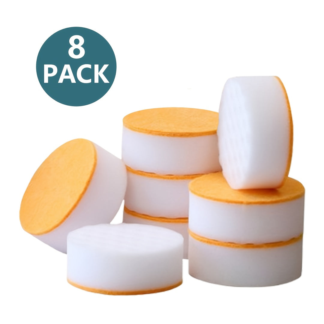 Pack of 8 magic sponges for instant cleaning of shoes and white soles