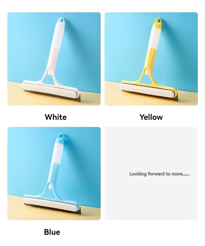 Pro 3-in-1 Window Cleaner: Scraper, Microfiber and Integrated Brush.