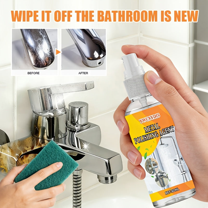 Limescale and Rust Cleaner for Faucets and Showers – With Sponge Applicator.