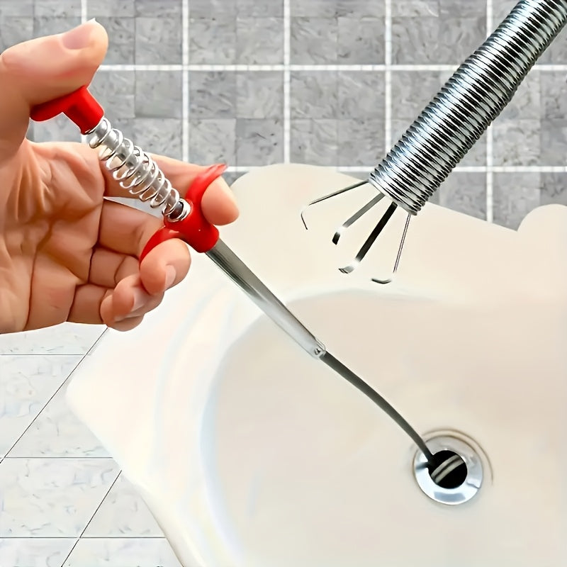 Ultra-Flexible Claw Extractor Drain Cleaner: Unclogs Pipes and Drains. 