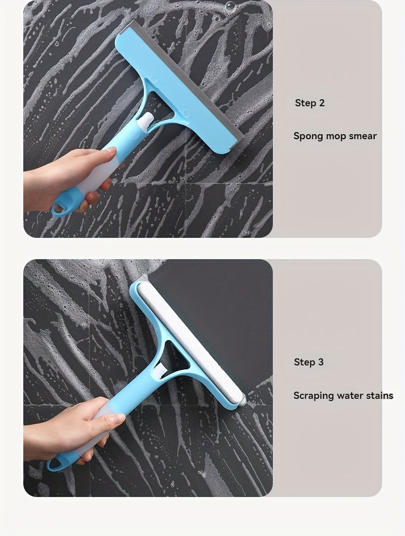 Pro 3-in-1 Window Cleaner: Scraper, Microfiber and Integrated Brush.