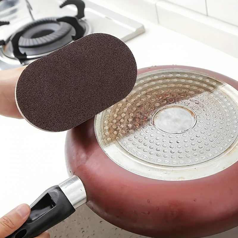 Pot, Pan, and Rust Cleaner. The Rust and Burnt-Off Eraser with Ergonomic Handle.