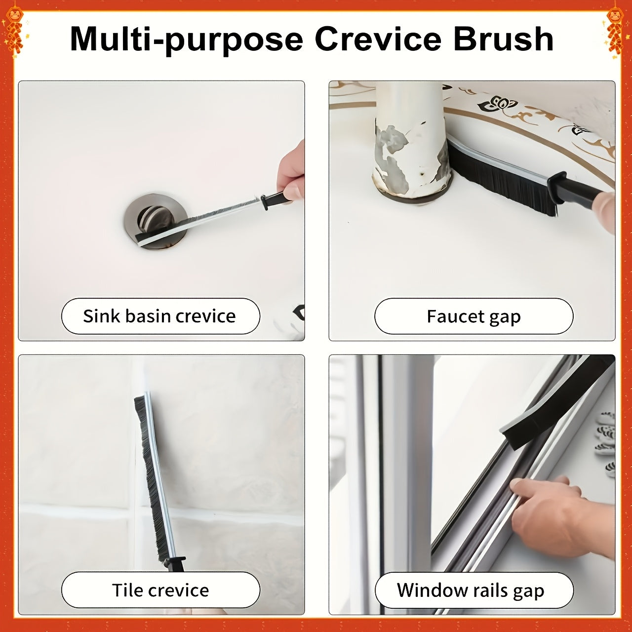 31-in-1 Complete Cleaning Set: Multipurpose Cleaning Brush and Tool Kit for Kitchen, Bathroom...