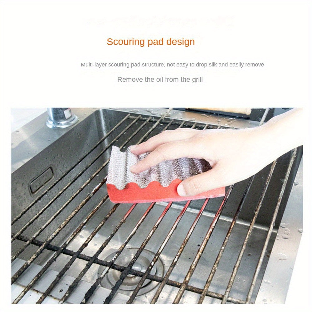 Resin Scourer for Barbecues and Burnt Pots – High Resistance and Anti-Rust.