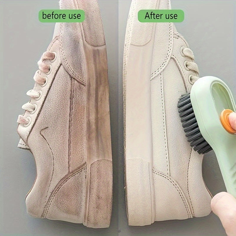 Shoe and Clothes Brush with Soap Reservoir – Multipurpose and Ergonomic.